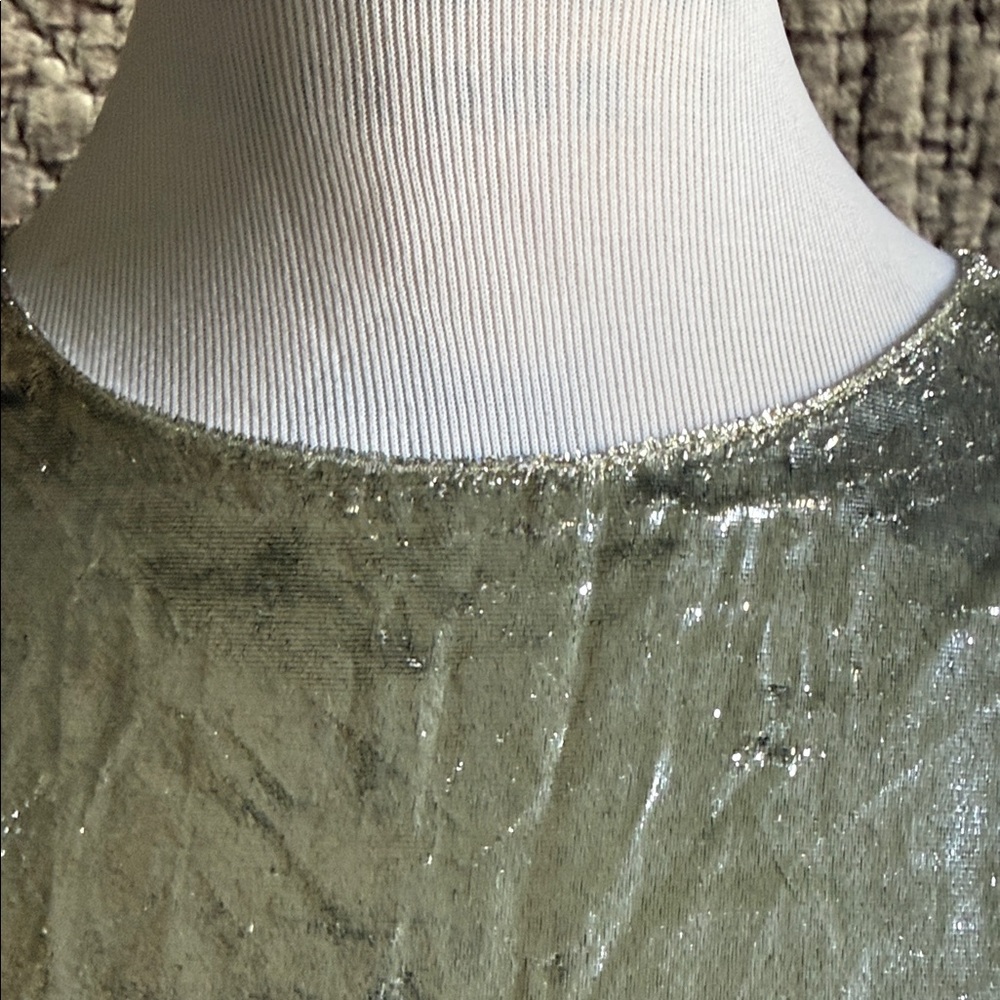 Versace Collection Shimmering Silver Sleeveless B… - image 2